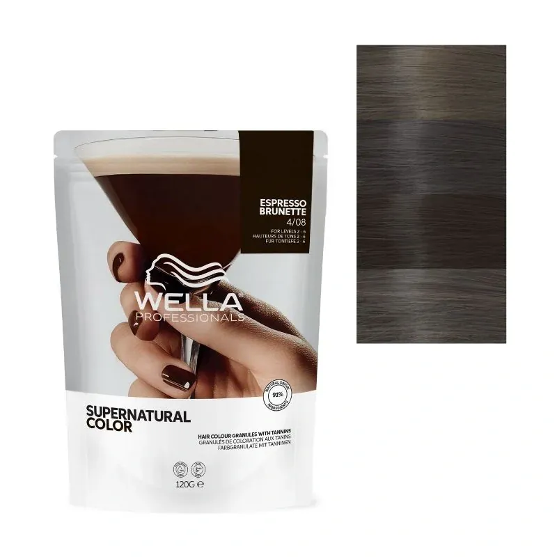 Wella Supernatural Espresso Brunette 4/08 120 g